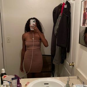 small nude dress